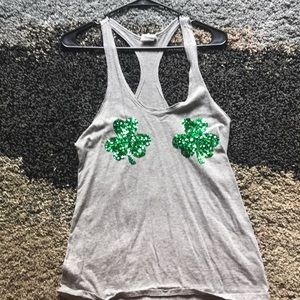 VS PINK Racerback St. Patty’s Day Tank